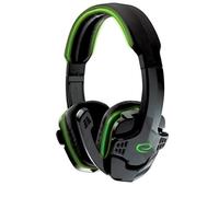 Esperanza Egh310g Headphones With Microphone Headband Black Green