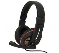 Esperanza EH118 écouteur/casque Avec fil Arceau Appels/Musique Noir, Rouge
