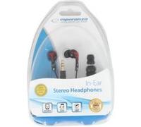 Esperanza EH123 - Écouteurs - intra-auriculaire - filaire - jack 3,5mm - noir, rouge Noir, Rouge G