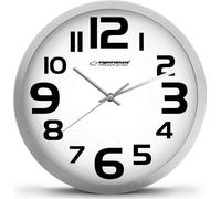 Esperanza EHC013W Wall Clock - Zurich - Black Quartz Clock Oval Black, White