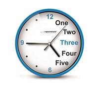 Esperanza+EHC014B+Wall+Clock+-++Prague+-+Blue