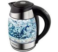 Esperanza ekk026 - bouilloire en verre - eclairage led - 1,7 litre - température réglable Noir G
