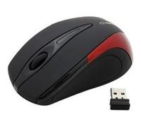 Esperanza EM101R - Souris - optique - 3 boutons - sans fil - 2.4 GHz - récepteur sans fil USB - rouge G