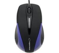 EM102B - Souris - optique - 3 boutons - filaire - USB - bleu