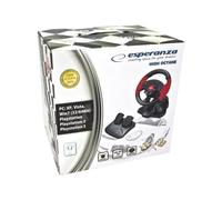 Esperanza - Ensemble Volant Et Pédales - Filaire - Pour Sony Playstation 2, Pc, Sony Psx, Sony Playstation 3