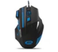 Esperanza MX201 WOLF - Souris - pour droitiers - optique - 7 boutons - filaire - USB - bleu