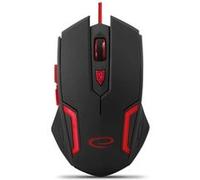 Esperanza Fighter Gaming Souris Optique, 6 Boutons, Câble USB, Rouge
