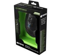 Esperanza MX205 FIGHTER - Souris - pour droitiers - optique - 6 boutons - filaire - USB - vert G