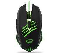 Esperanza Souris optique MX209 CLAW – 6 boutons, câble tressé, LED verte