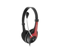 Esperanza ROOSTER - Micro-casque - circum-aural - filaire - noir/rouge