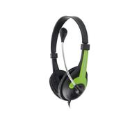 Esperanza ROOSTER - Micro-casque - circum-aural - filaire - noir/vert