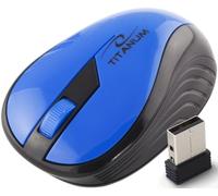 Esperanza Souris sans Fil Titanum Rainbow 3D TM114 (Noir/Bleu)