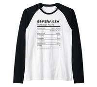 Esperanza Valeur Nutritive Nom Drôle Manche Raglan