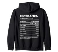 Esperanza Valeur Nutritive Nom Drôle Sweat à Capuche