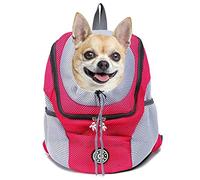 ESPFHN Sac à dos de transport pour chien, sac à dos respirant et imperméable pour petits chiens, chats, chiots, sac à dos de transport réglable et rembourré pour randonnée, voyage en plein air