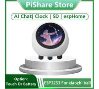 EspHome Assistant Compatible XiaoZhi AI Chat vocal Robot Ball ESP32-S3 1.28 pouces LCD N16R8 carte de développement Wifi horloge DeepSeek With-Touch-With-BAT