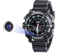 Espion Montre Cachée Caméra-Mini Petite Caméras HD 1080P Carte Mémoire 32G Intégrée Spy Cam(W1000)