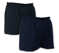 Espionage Lot De 2 Boxers Croisés Noir/Navy Taille XXL à 8XL Jersey