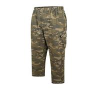 Espionage Pantalon camouflage pour homme - Pantalon cargo militaire décontracté - Pantalon de travail décontracté avec cordon de serrage à la taille - Poches cargo élastiques - Camouflage - 73,7 -