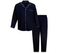 ESPIONAGE Pyjama boutonné Polycoton uni Grande Taille Homme Grande Taille Homme B Marine