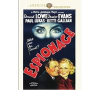 Espionnage DVD (1937) - Edmund Lowe,Madge Evans,Paul Lukas,Ketti Gallian,Kurt