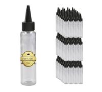 Espirito Rebelde 100 Bouteilles Sauce en Plastique 75ml avec Capuchon - Recipient Sauce- Flacons Souples pour Sauce, Huile