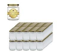 Espirito Rebelde 100 Pots en Verre Vides Ronds 250 ml | Parfaits pour les Confitures, les Conserves, le Miel et les Bonbons | Mariage