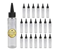 Espirito Rebelde 20 Bouteilles Sauce en Plastique 75ml avec Capuchon - Recipient Sauce- Flacons Souples pour Sauce, Huile