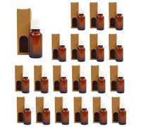 Espirito Rebelde 20 Flacons Compte-Gouttes de 20 ml pour Huiles Essentielles, Aromathérapie, Cosmétiques, Voyage + 20 boîtes