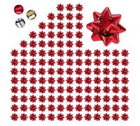 Espirito Rebelde 200 Petits Nœuds Autocollants Décoratifs Rouges 2cm | Cadeaux de Noël et d'anniversaire | Rubans de Noël et d'anniversaire pour Emballage Cadeau