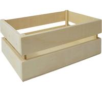 Espirito Rebelde Boîte en Bois Style Cagette 24,2x16,7x7,5 cm - Caisse Polyvalent