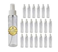 Espirito Rebelde Pack de 20 Bouteilles Spray Vides en Plastique Transparent 75 ml - Flacons Vaporisateurs Réutilisables pour