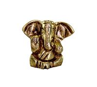 eSplanade Idole de Ganesh en laiton - 3 cm (petite taille) | Décoration d'intérieur | Ganesh Ganesh | Bal Ganesh | Statue de Ganpati Ganapati Murti (antique)