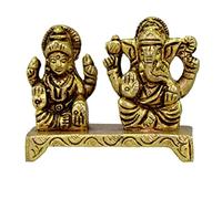 eSplanade Idole Laxmi Ganesh en laiton | Figurine religieuse Ganesha Lakshmi - Sculpture de dieu hindou - Statue Murti | Diwali/lieu de travail/bureau - 5,1 cm de hauteur