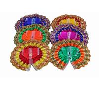 ESPLANADE Ladoo Gopal Poshak | Robe de Dieu | Bhagwaan Ki Poshaak | Dev Vastra - (lot de 6) Idoles Laddu Gopal, Multicolore, 1