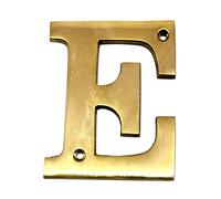 eSplanade Lettres de l'alphabet A en laiton pour porte de maison ou d'hôtel - 10,2 cm ("E" Alphabet-4")
