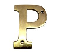 eSplanade Lettres de l'alphabet A en laiton pour porte de maison ou d'hôtel - 10,2 cm ("P" Alphabet-4")