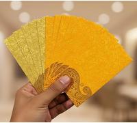eSplanade Money Gift Envelopes Lifafa - Multicolore Lot de 50 - Parfait pour les mariages, les invitations, les photos, la remise des diplômes, la fête prénatale…