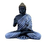 eSplanade Pièce maîtresse de Bouddha en résine | Décoration d'intérieur | Statue d'idole Murti | Statue bouddhiste tibétaine - 35,6 cm de hauteur - Grande taille