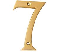 eSplanade Plaque de numéro de porte d'hôtel en laiton 10,2 cm avec chiffres numériques 0-9 (7 (sept))…