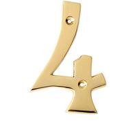 eSplanade Plaque de numéro de porte d'hôtel en laiton 10,2 cm Chiffres numériques 0 - 9 (4 (quatre))…