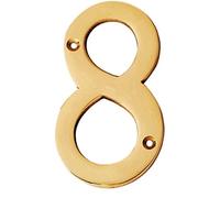 eSplanade Plaque de numéro de porte d'hôtel en laiton 10,2 cm Chiffres numériques 0 - 9 (8 (huit))…