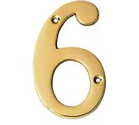 eSplanade Plaque numérotée de porte d'hôtel en laiton 10,2 cm avec chiffres numériques 0-9 (6(six))…