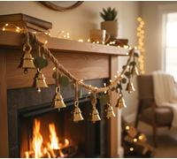 eSplanade Pooja Mandir Lot de 10 cloches décoratives en laiton Doré 5,1 cm