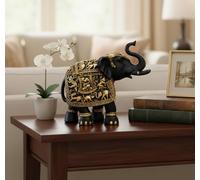 eSplanade Sculpture éléphant Feng Shui Vastu en résine - Décoration d'intérieur - Hauteur : 19,1 cm