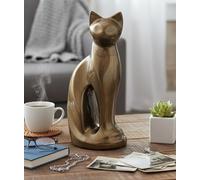 Esplanade - Urne funéraire en forme de chaton | Urne funéraire funéraire pleine grandeur pour cendres | Taille - 22,9 cm.
