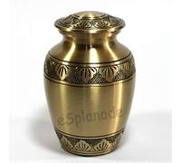 Esplanade Urne funéraire en Laiton Nacre Conteneur commémoratif Jar Pot | Urnes en Laiton | Urne funéraire | Urne commémorative (Bronze)…