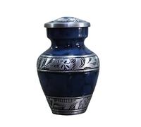 Esplanade Urne funéraire Memorials Conteneur Jar Pot | Urnes Souvenir en métal | Urnes funéraires (sculptées en Bleu)