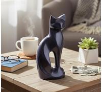 eSplanade Urne funéraire pour Chat Pet Cat Memorials Container Jar Pot | Urne en Laiton | Urne funéraire | Souvenir commémoratif (Noir)…