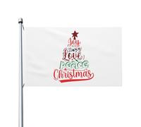 Espoir Amour Paix Noël Drapeau De Jardin Drôle Garden Flag Avec Œillets Drapeaux De Jardin Pour Patio Balcon Extérieure 90X150 Cm